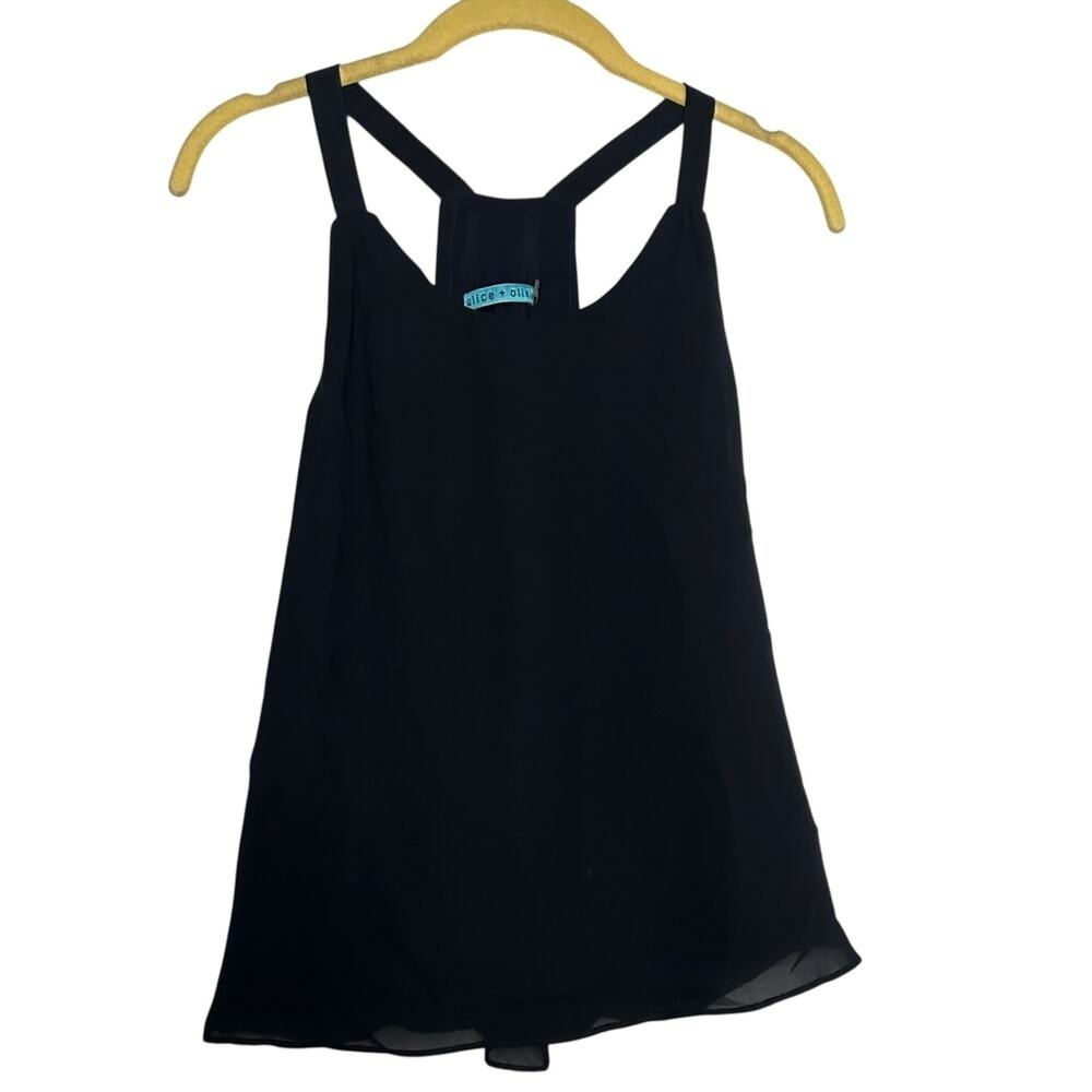 Alice + Olivia Navy Halter Tank Top Size XS